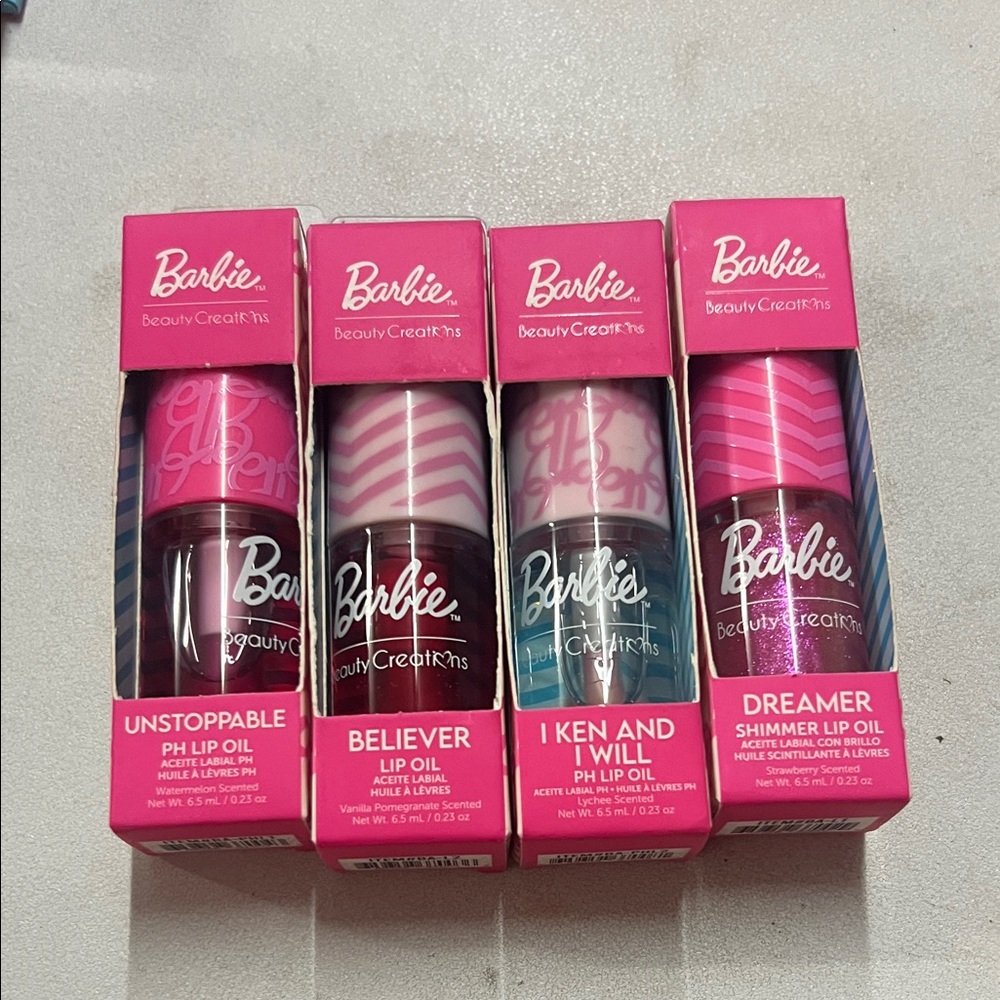 Beauty Creations Barbie Lip Oil Collection - Pink, Red, Blue, Purple